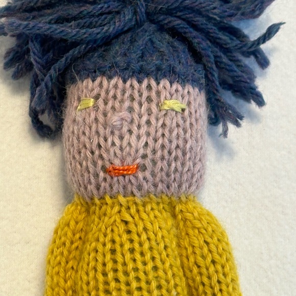 NWOT Hand Knit Color Block Doll Boutique Find - Picture 3 of 5